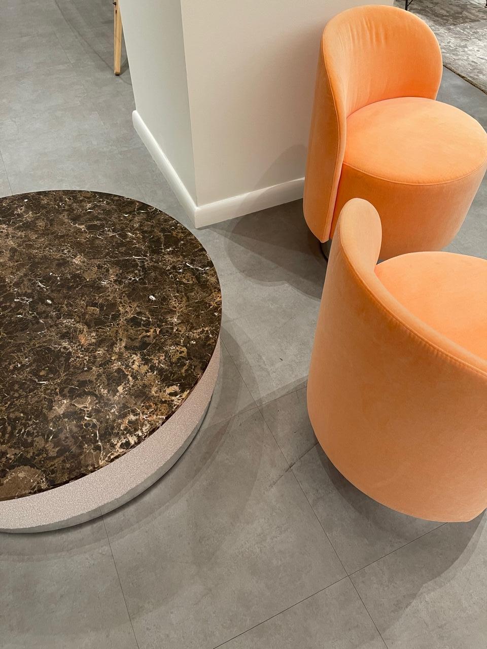 Fabric Tacchini Pastille Marble Top Coffee table Designed by Studiopepe