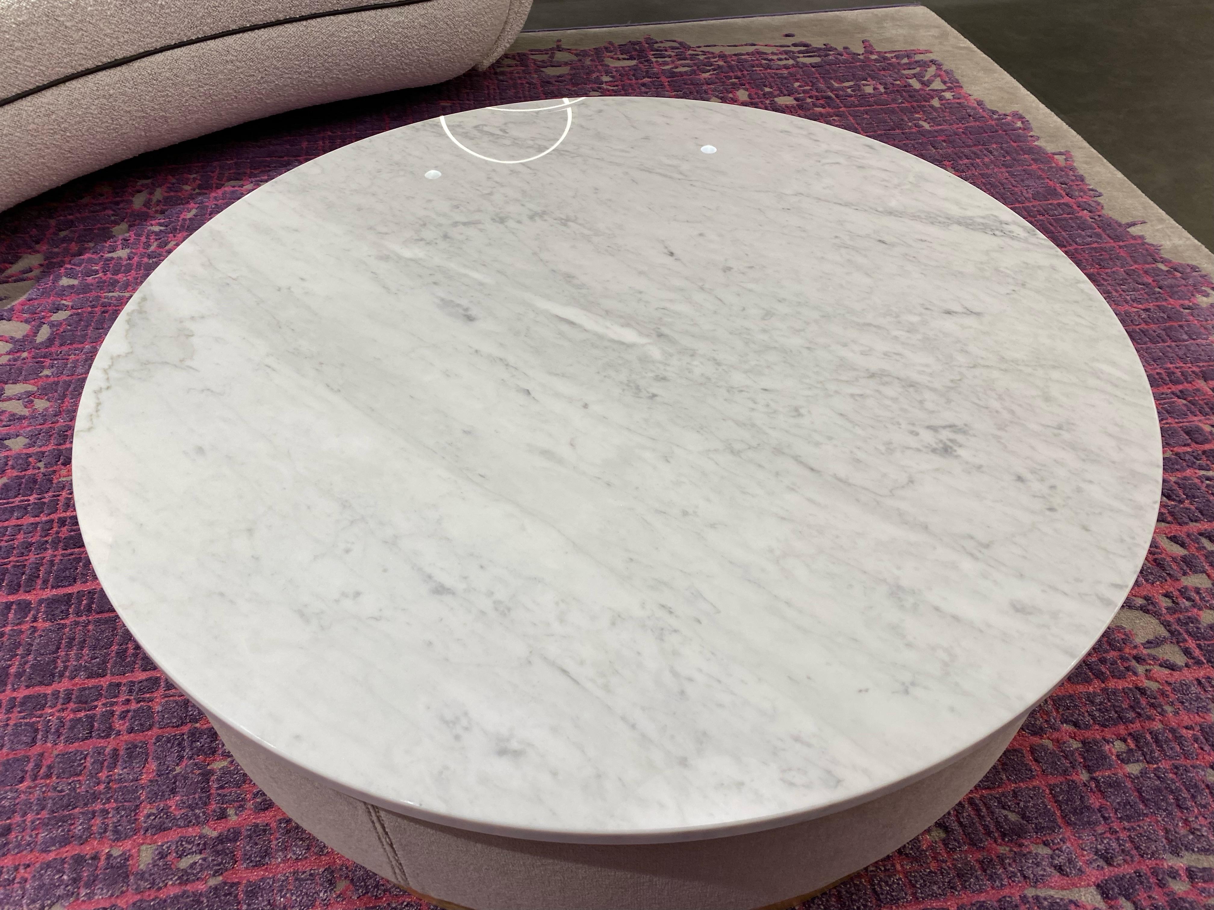 Tacchini Pastille Marble Top Coffee table Designed by Studiopepe in STOCK In Excellent Condition For Sale In New York, NY
