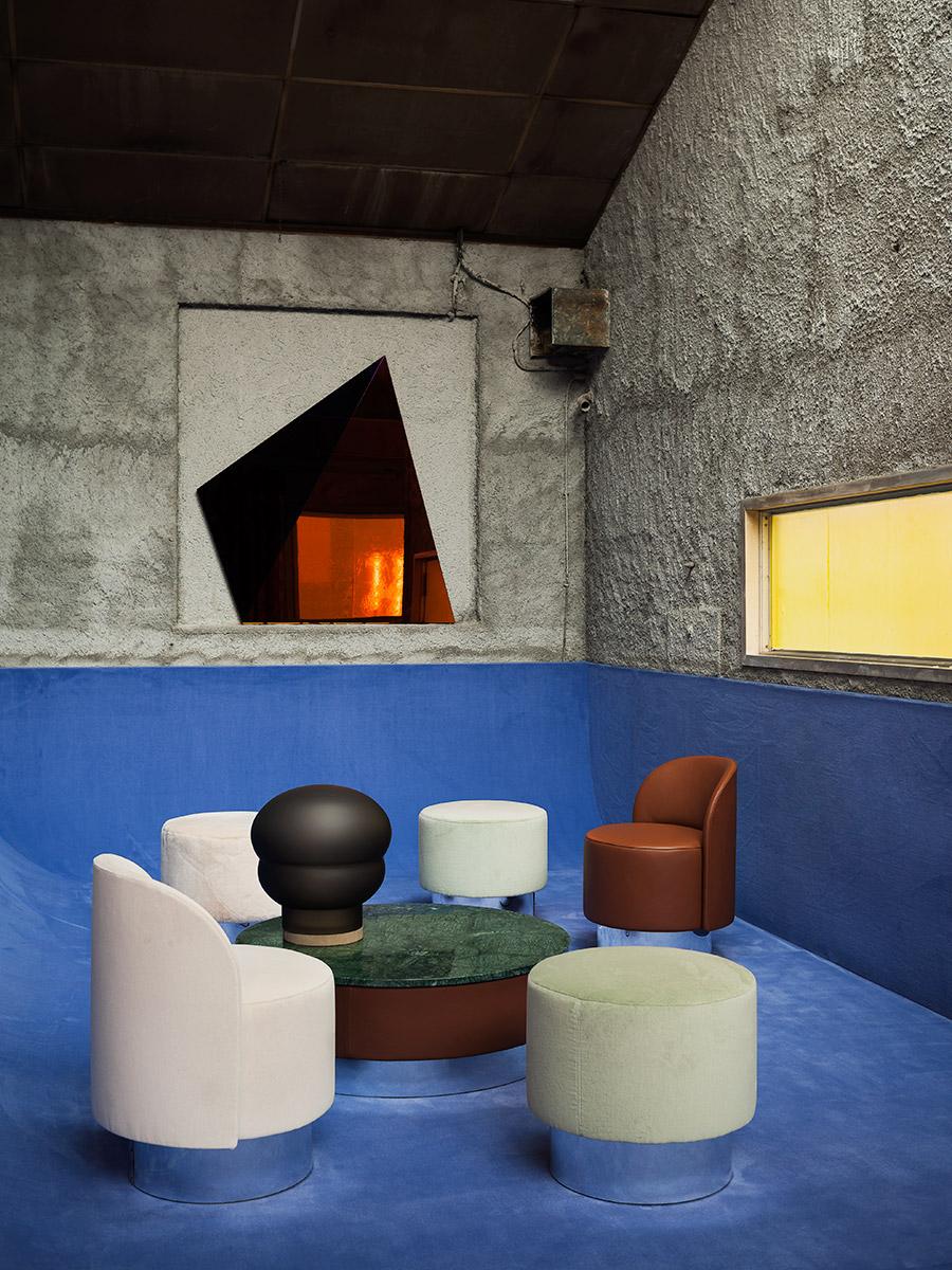 Contemporary Customizable Tacchini Set of Two Pastille Chairs Designed by Studiopepe For Sale