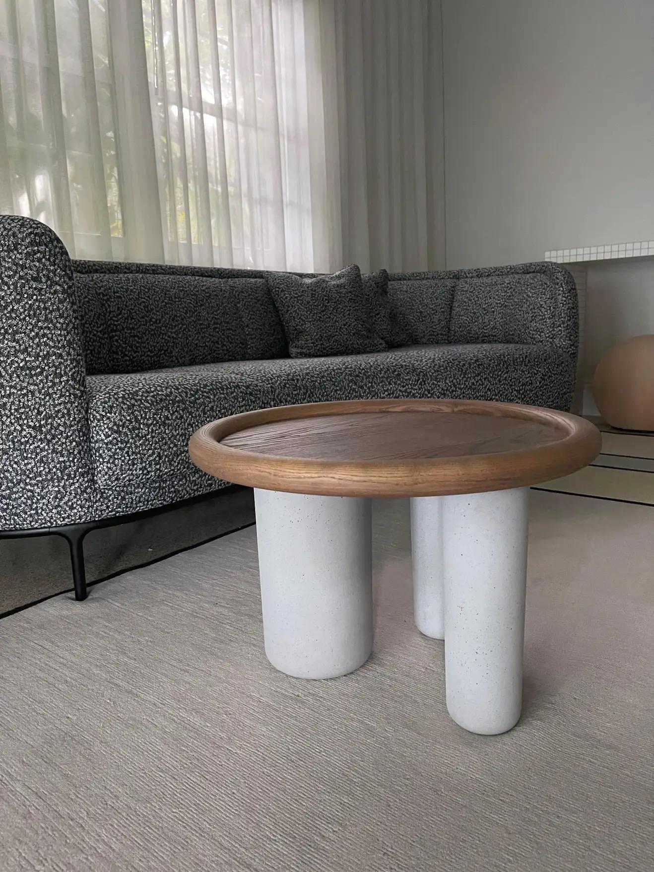 Italian Tacchini Pluto Walnut Top Side Table by Studiopepe in STOCK For Sale