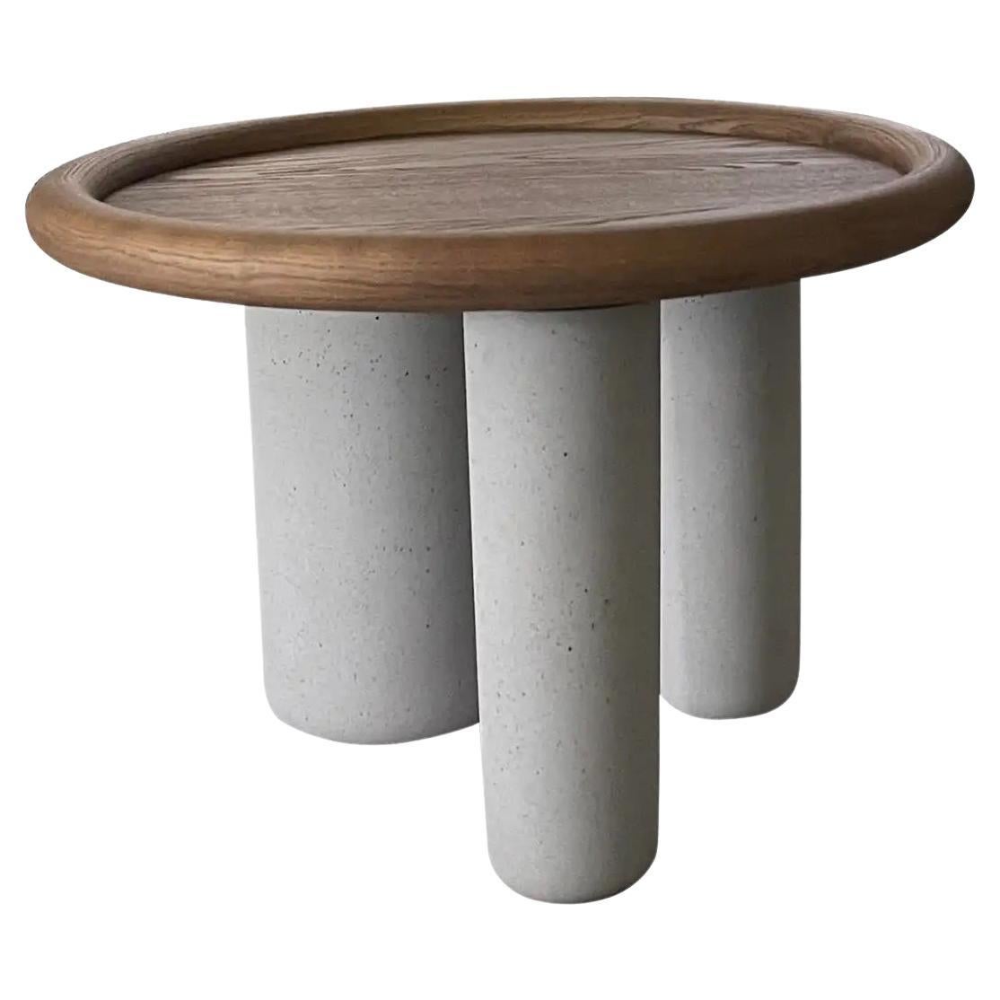 Tacchini Pluto Walnut Top Side Table by Studiopepe in Stock