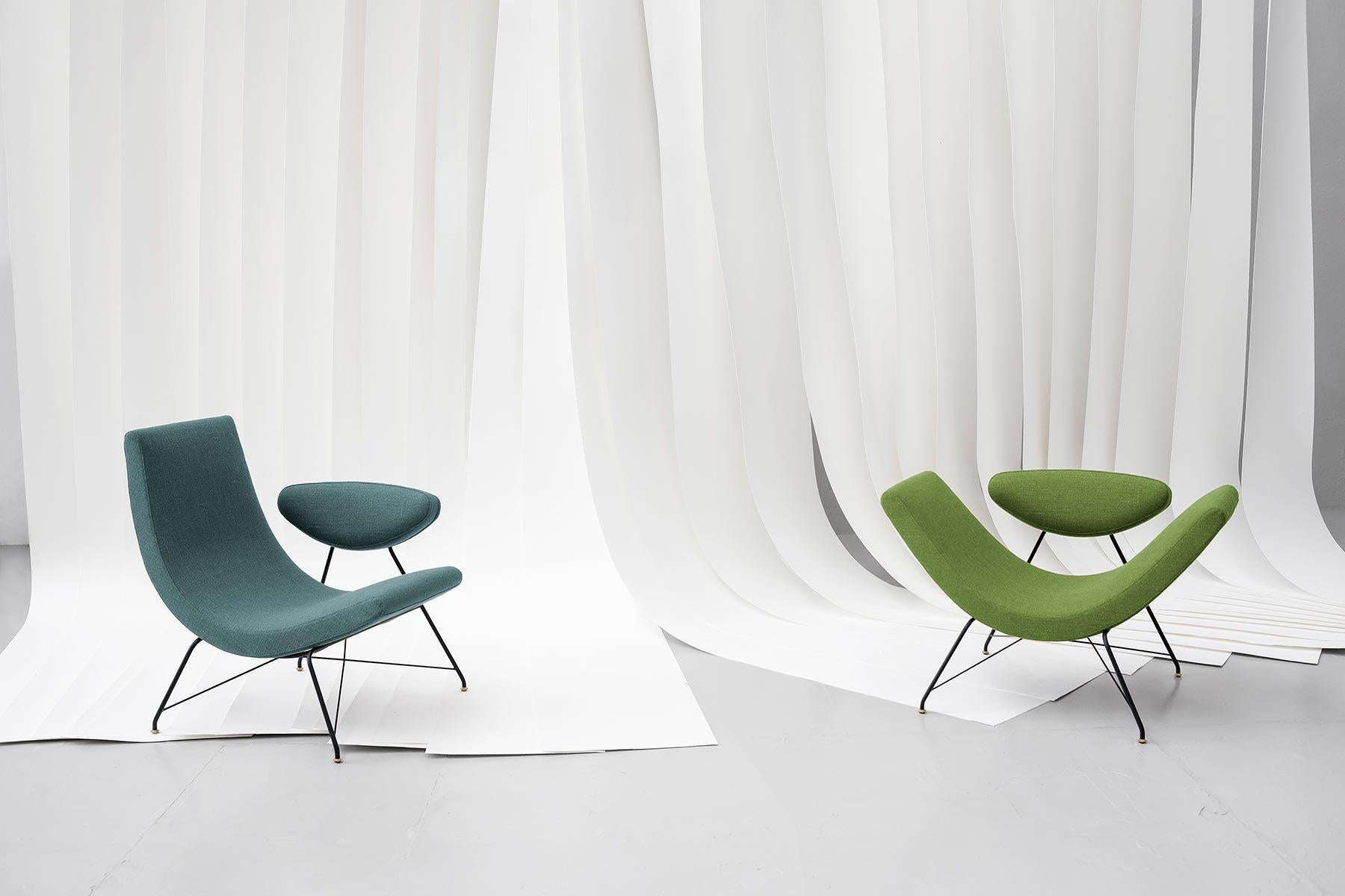 Leather Customizable Tacchini Reversível Armchair Designed by Martin Eisler For Sale