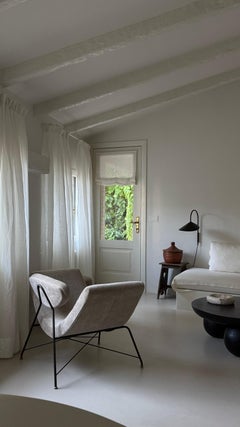 Tacchini Reversivel Armchair in Ume 03 Fabric and Matt Black Frame - In Stock