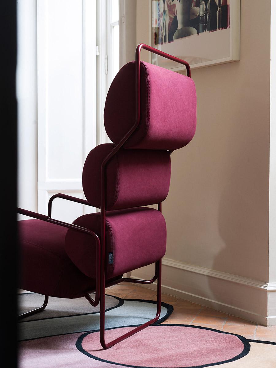 Contemporary Customizable Tacchini Sancarlo Armchair Designed by Achille Castiglioni For Sale