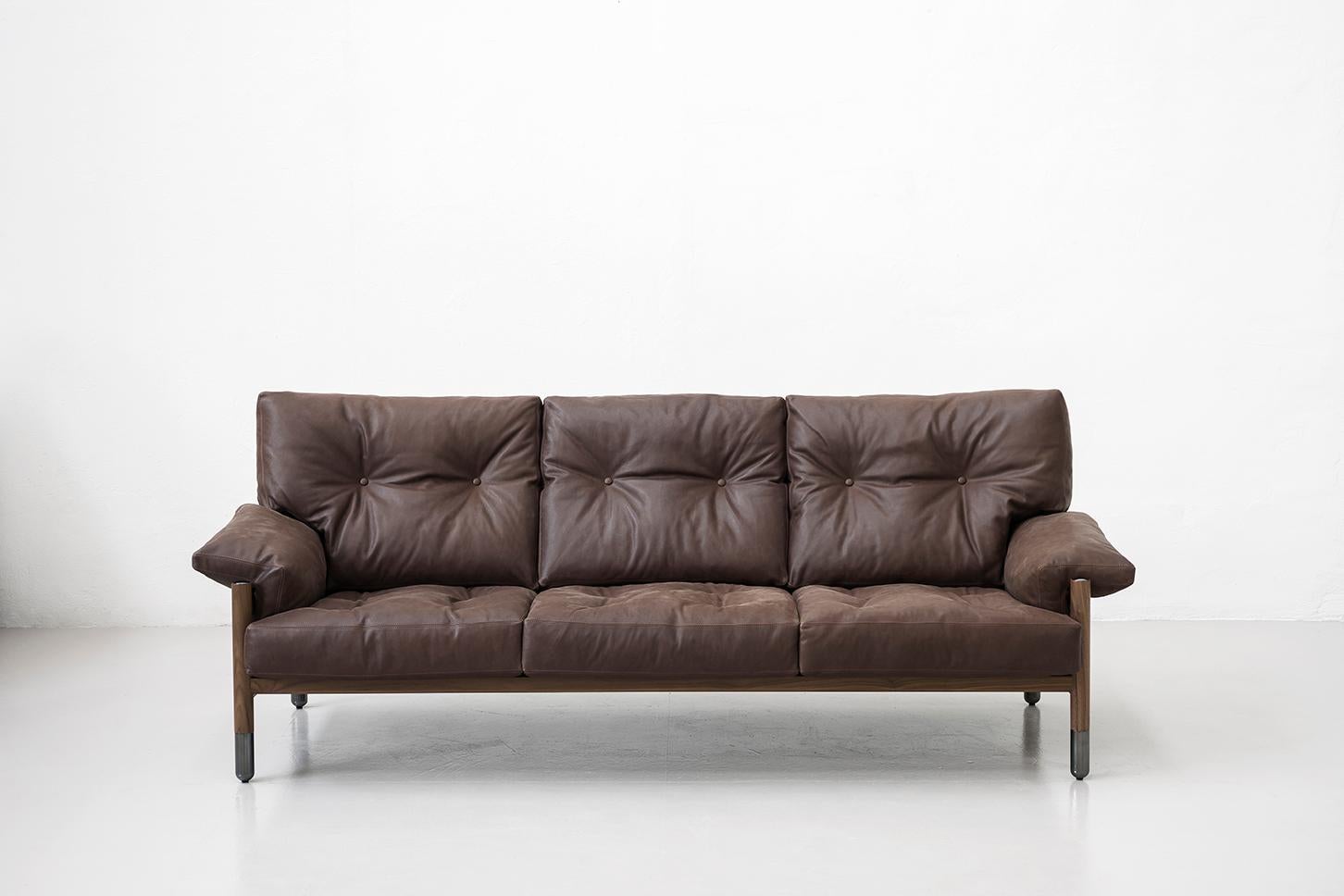 Anpassbares Tacchini-Sella-Sofa, entworfen von Carlo de Carli im Angebot 4