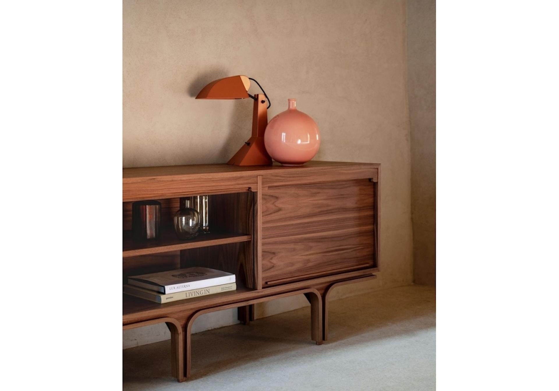 Noyer Meuble de rangement Tacchini Serie 500/3 de Gianfranco Frattini en vente