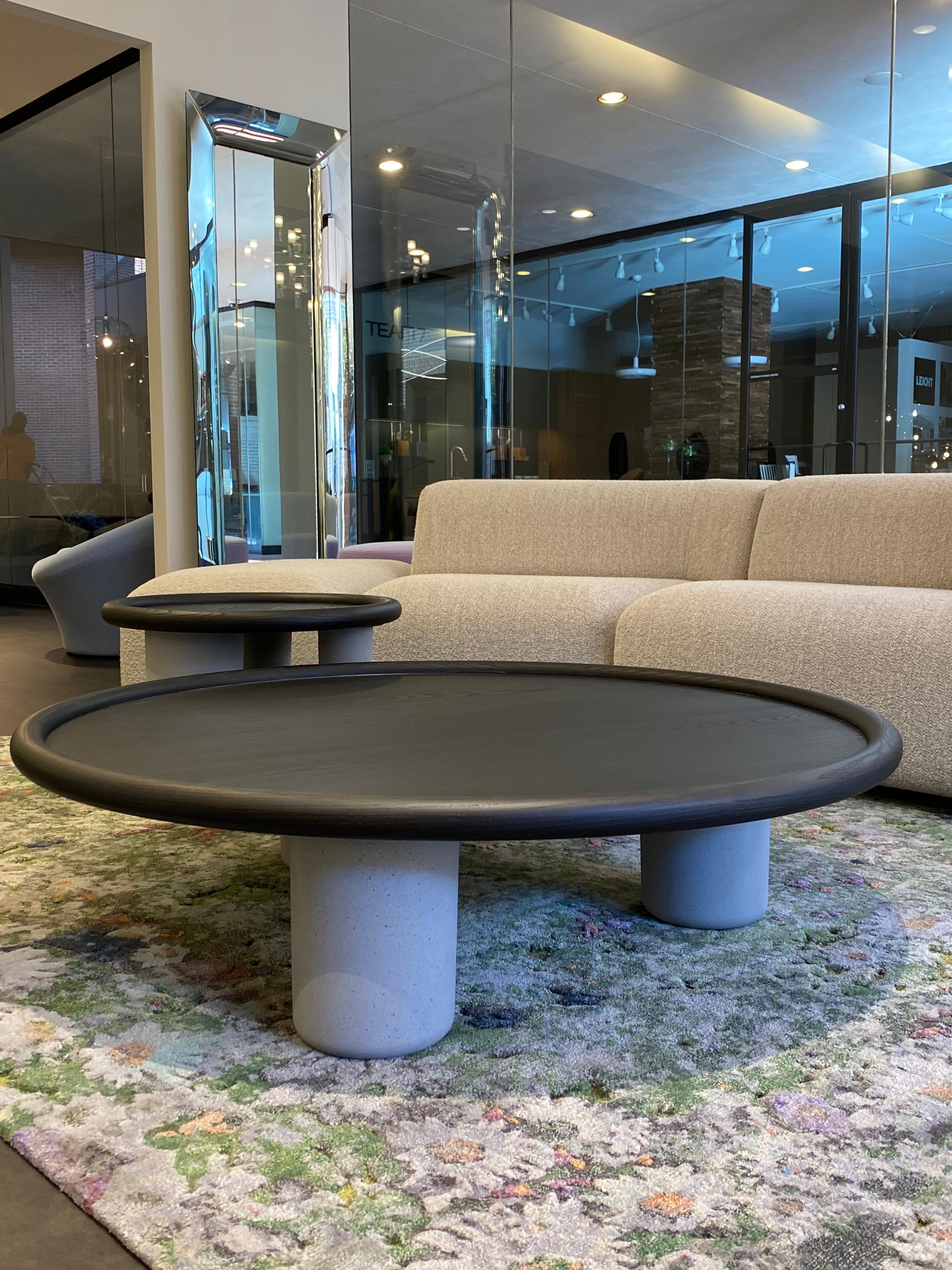 Cement Tacchini Set of Pluto Tables by Studiopepe in Stock For Sale