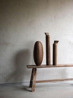 Tacchini Set of Three Brown Mantiqueira Vases by Domingos Tótora