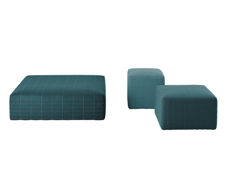 Tacchini Set of Three Quartier Ottomans Designed by Claesson Koivisto ...