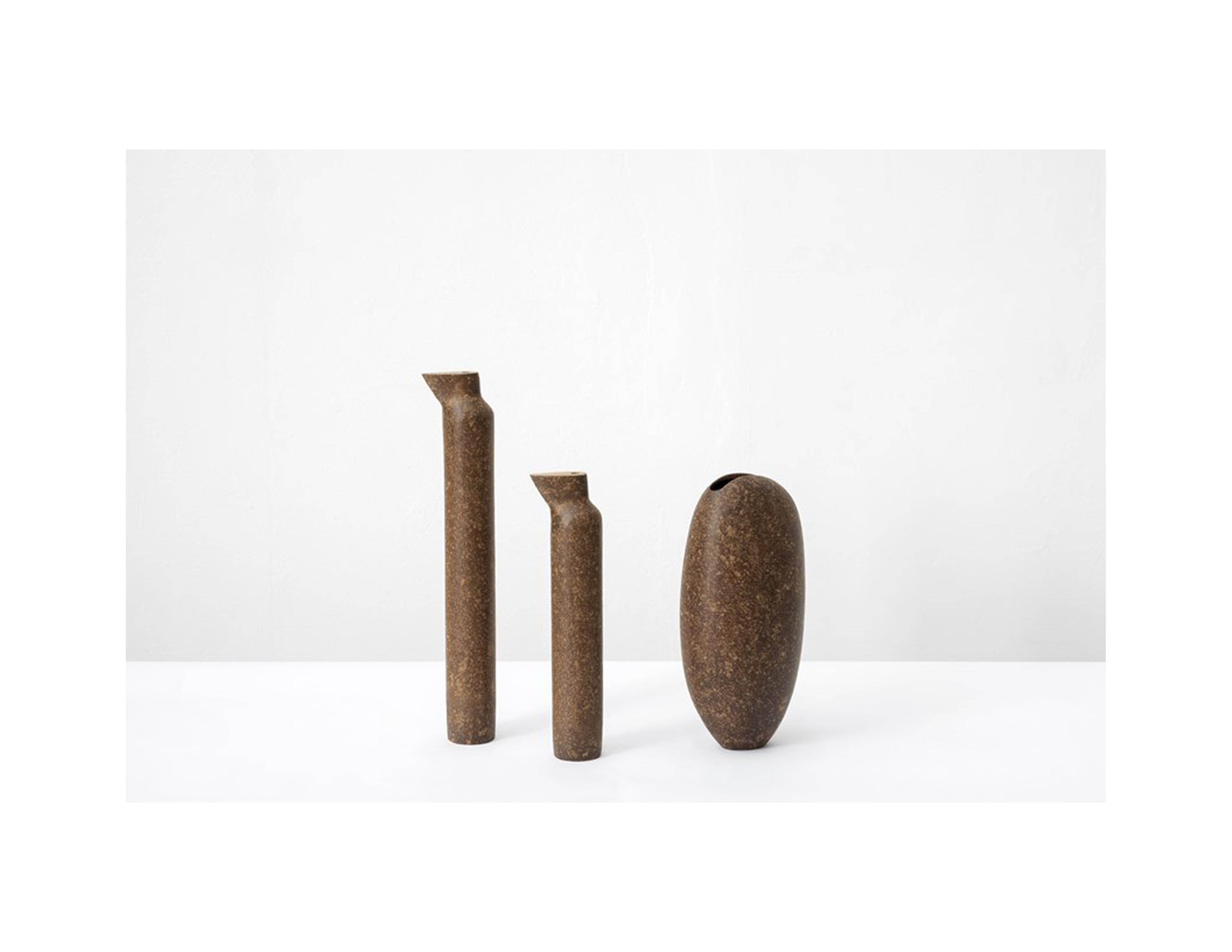 Tacchini - Ensemble de trois vases rouges Mantiqueira conçus par Domingos Ttora en vente 6