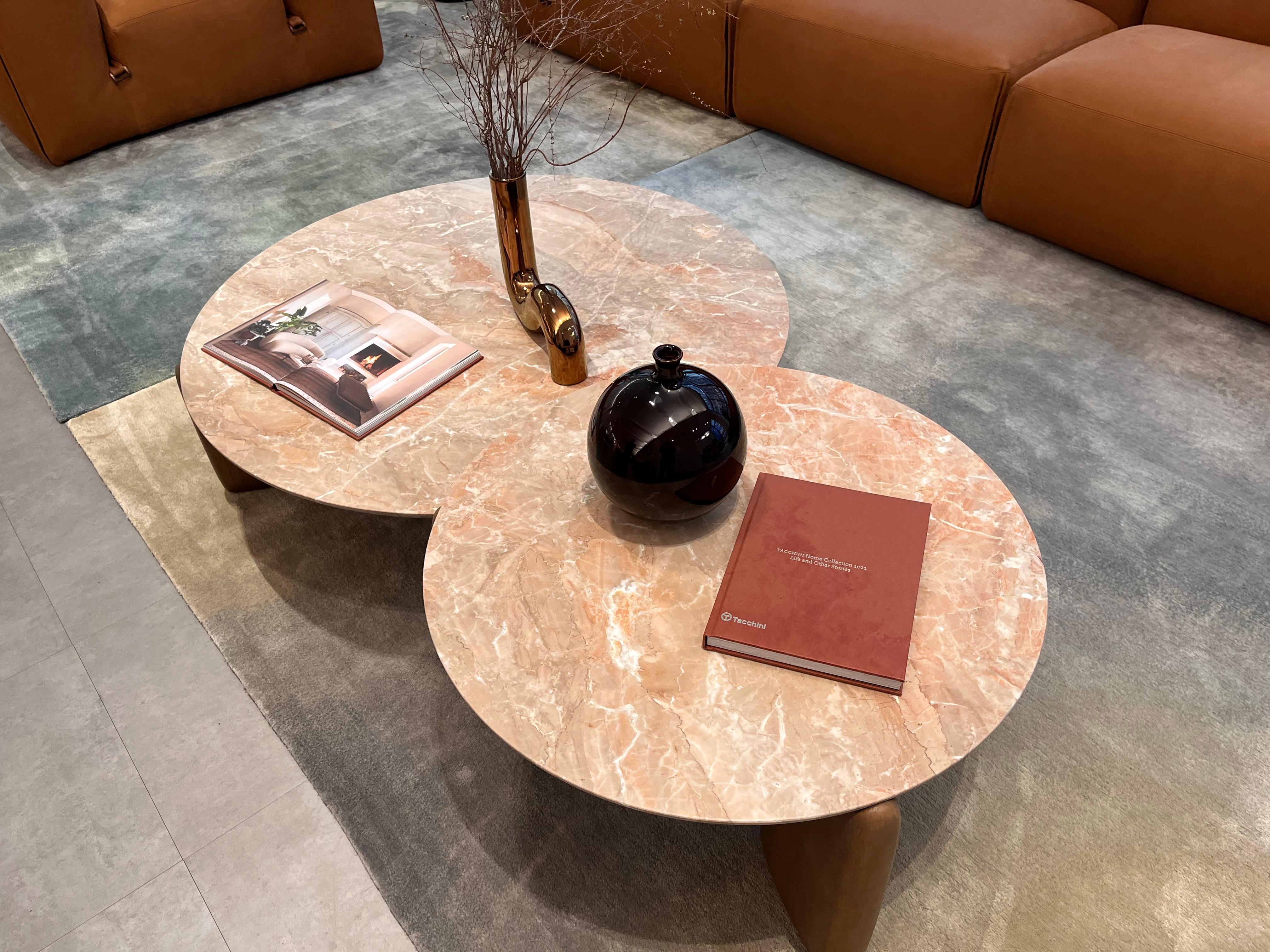 Tacchini Set of Two Kanji Coffee Tables by Monica Förster in STOCK For Sale 4
