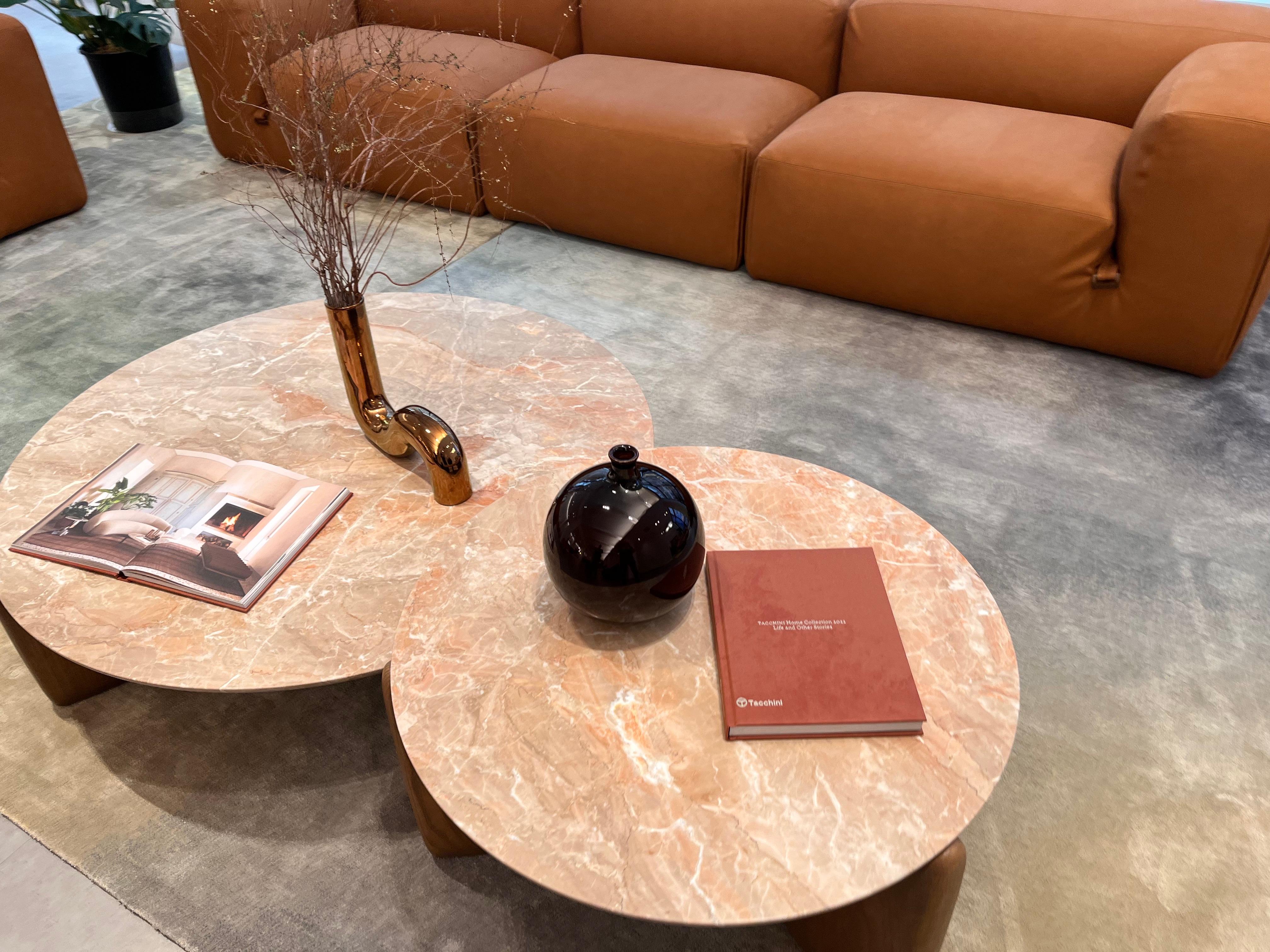 Tacchini Set of Two Kanji Coffee Tables by Monica Förster in STOCK For Sale 3