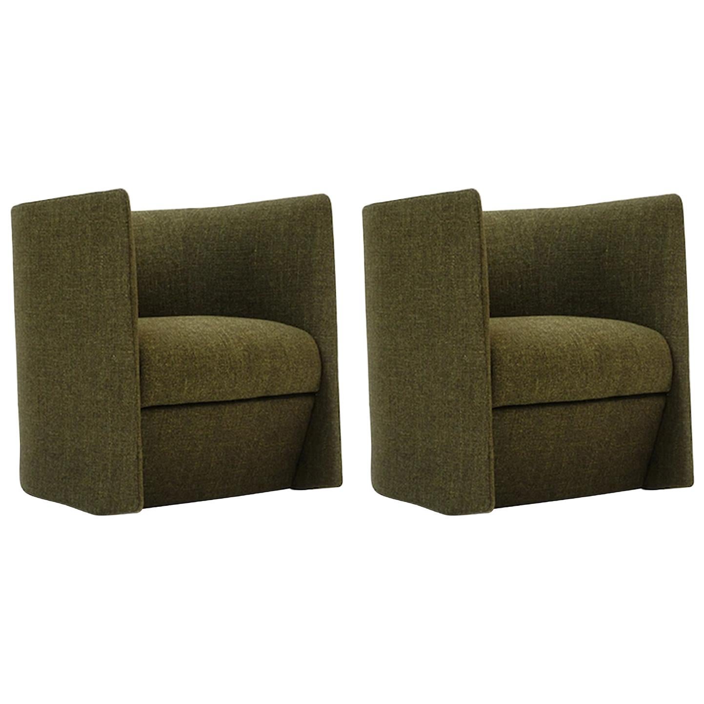 Customizable Tacchini Swivel Set of Two Pisa Armchairs by Claesson Koivisto Rune For Sale