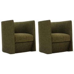 Customizable Tacchini Swivel Set of Two Pisa Armchairs by Claesson Koivisto Rune