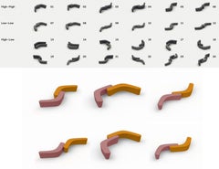 Customizable Tacchini Set of Two Polar Perch Modular Bench by PearsonLloyd