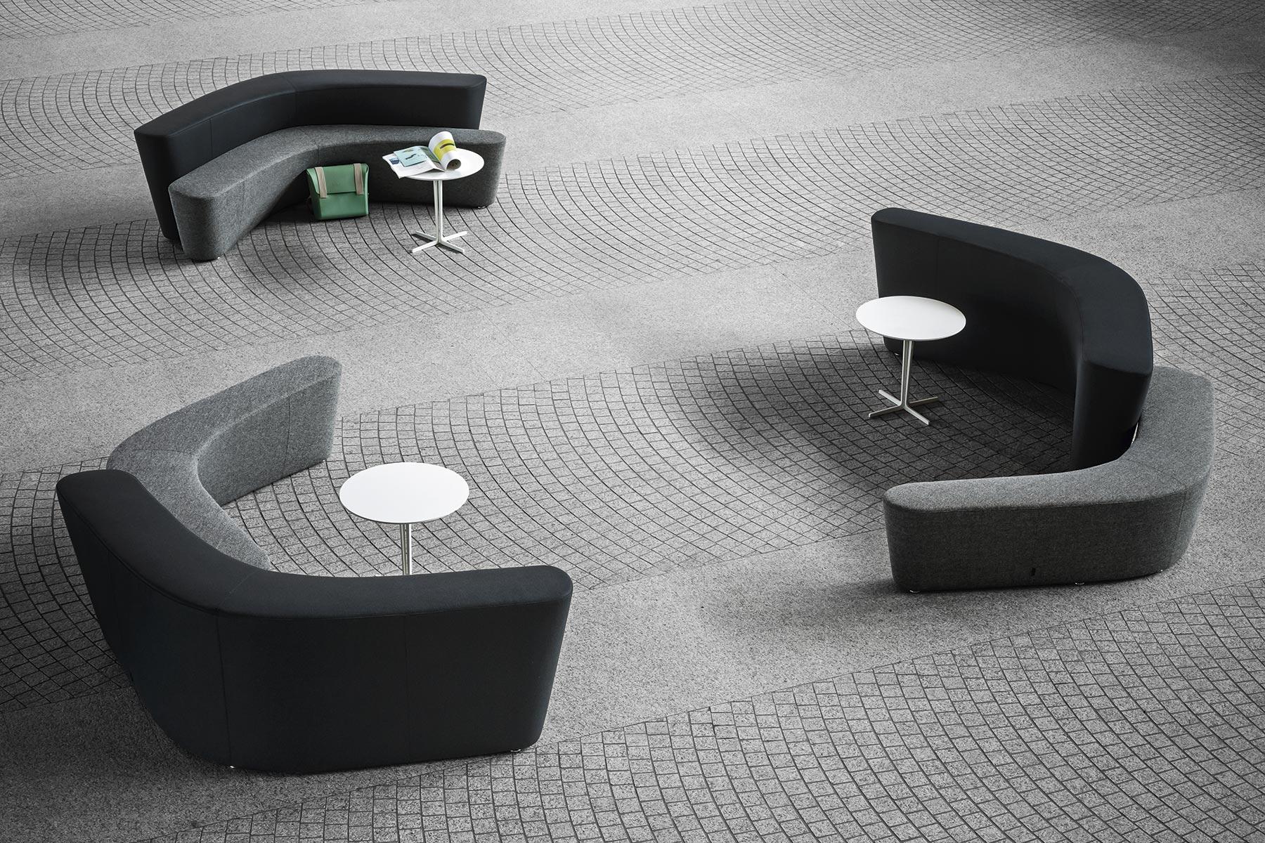 Contemporary Customizable Tacchini Set of Two Polar Perch Modular Bench by PearsonLloyd For Sale