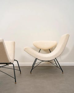 Tacchini Set of Two Reversível Lounge Chairs Designed by Martin Eisler in Stock