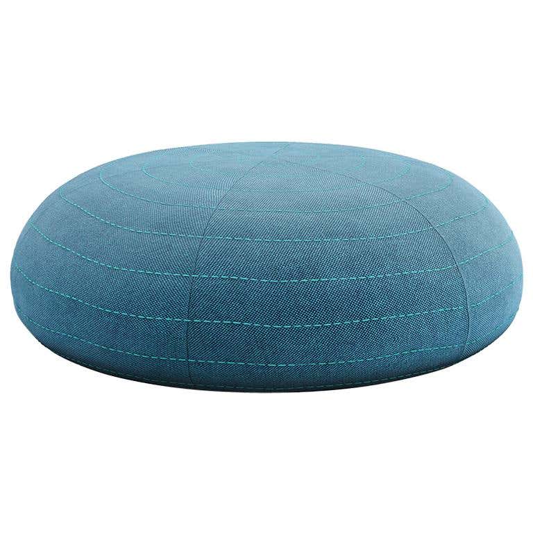 Tacchini Spin Ottoman in Blue Delphinum Fabric by Claesson Koivisto ...
