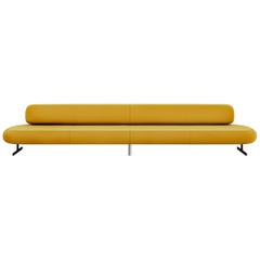 Tacchini Stone Modular Low Sofa in Yellow Daiki Fabric by Pearson-Lloyd