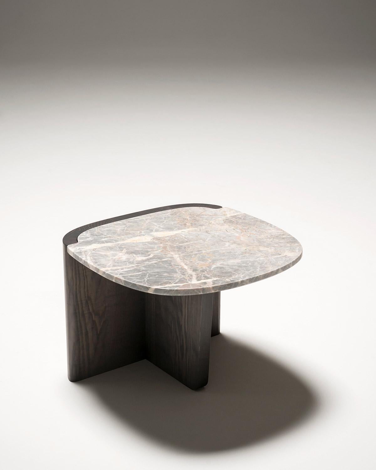 Tacchini Trampolino Marble & Wood Table Designed by Monica Förster In New Condition For Sale In New York, NY