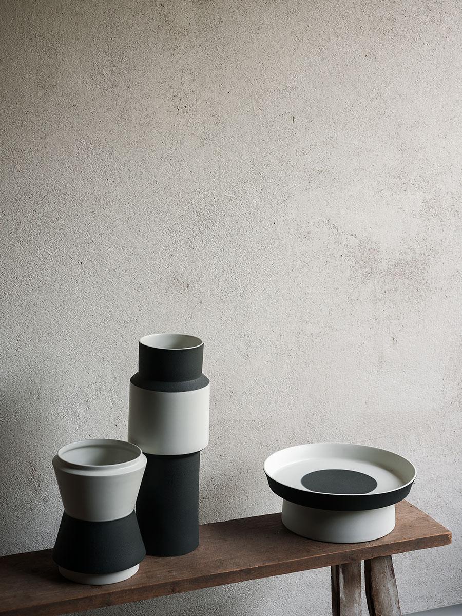 Contemporary Tacchini Vasum Porcelain Pot Designed by Maria Gabriella Zecca