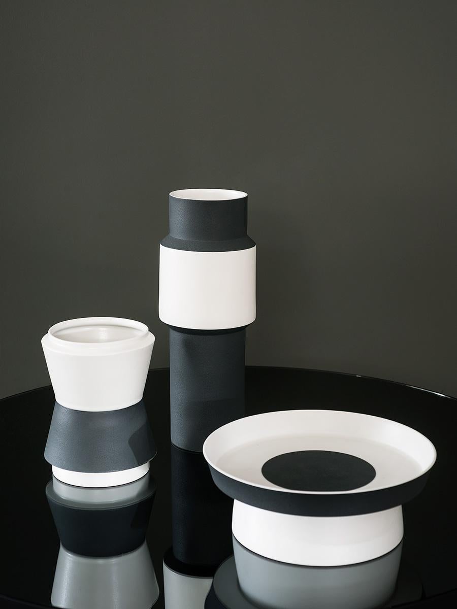 Tacchini Vasum Porcelain Pot Designed by Maria Gabriella Zecca 1