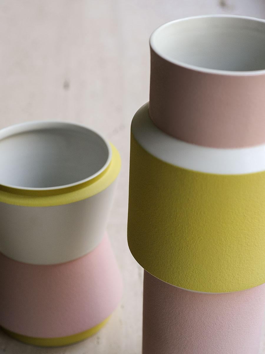 Tacchini Vasum Porcelain Pot Designed by Maria Gabriella Zecca 2