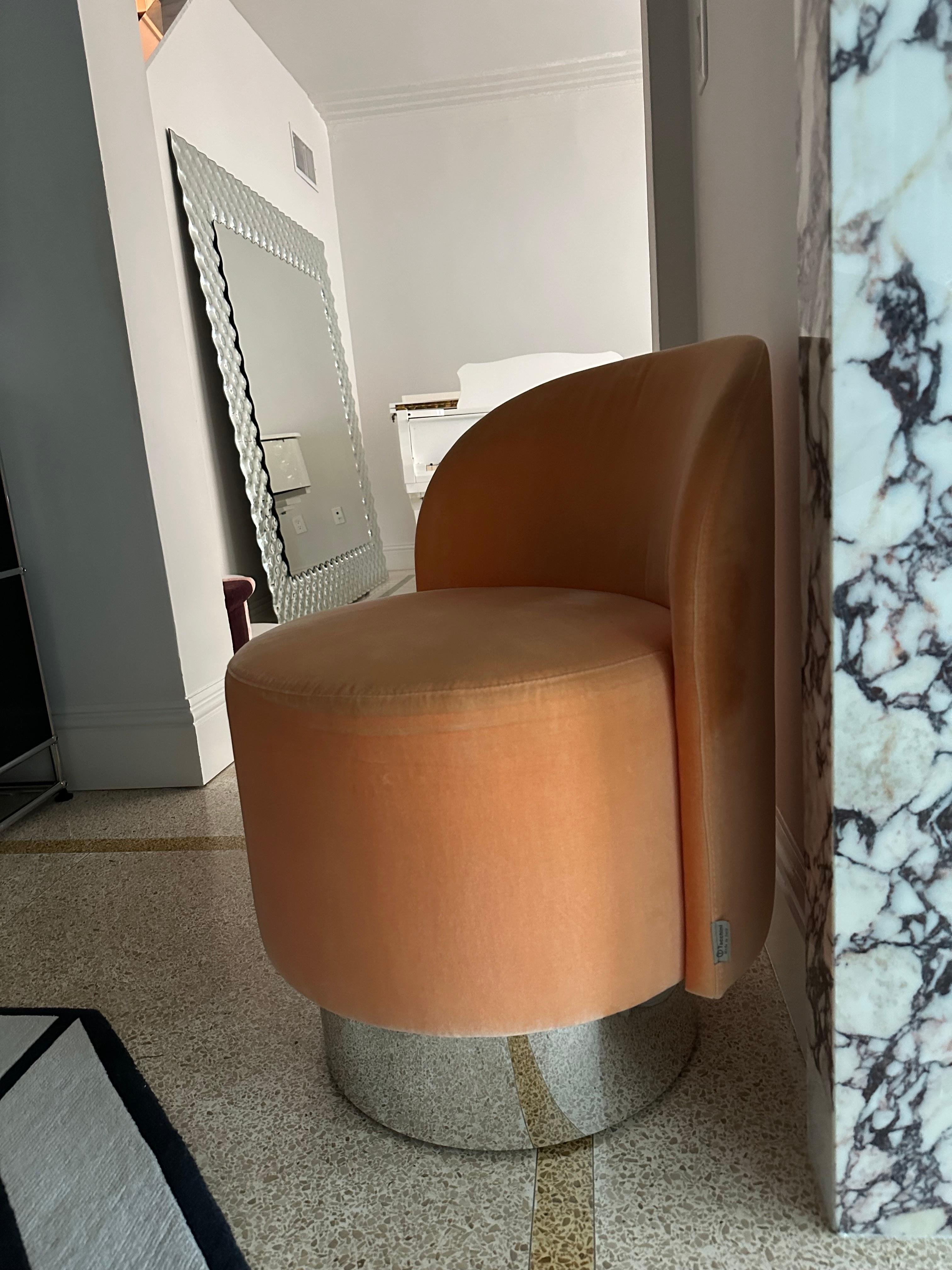Tacchini Velvet Pastille Chair by Studiopepe in STOCK In Good Condition In New York, NY