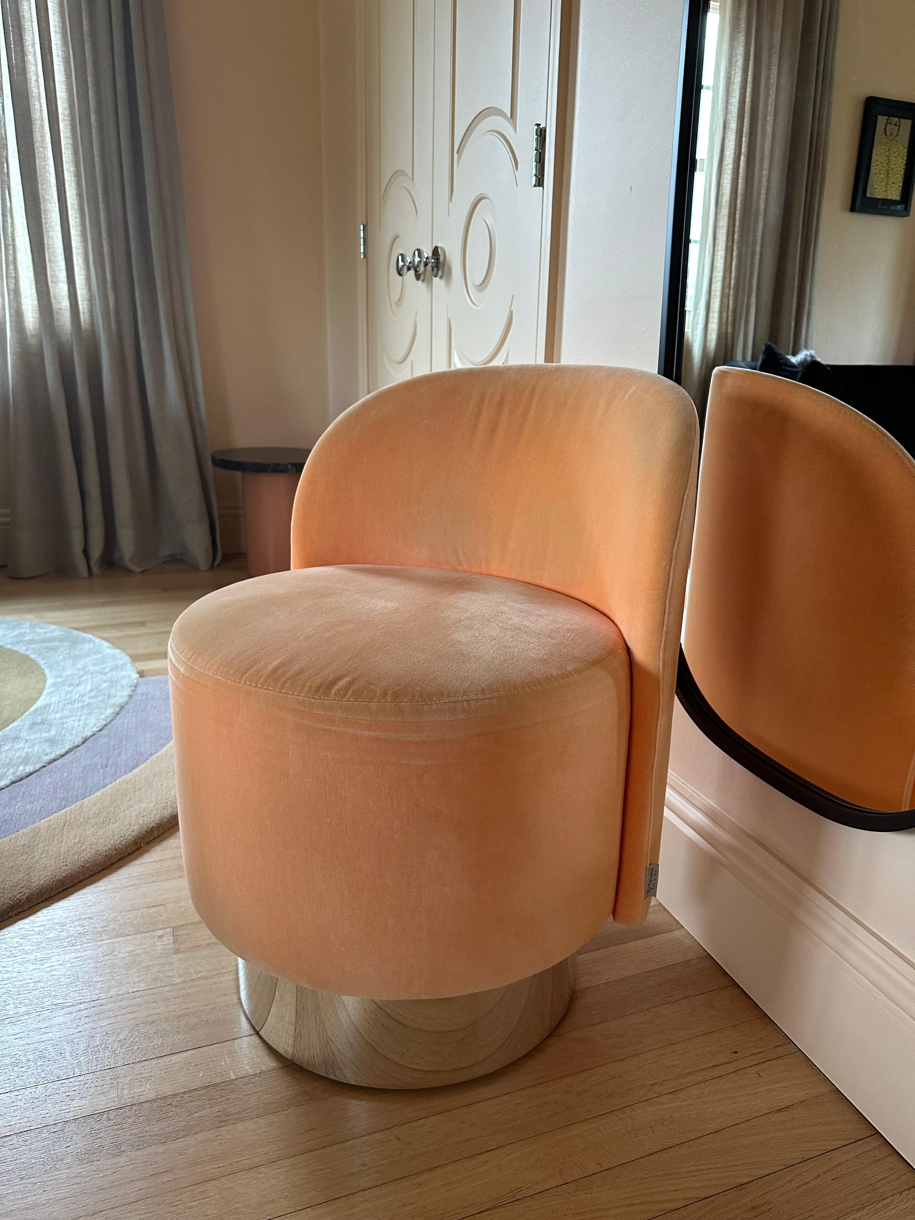 Contemporary Tacchini Velvet Pastille Chair by Studiopepe in STOCK For Sale