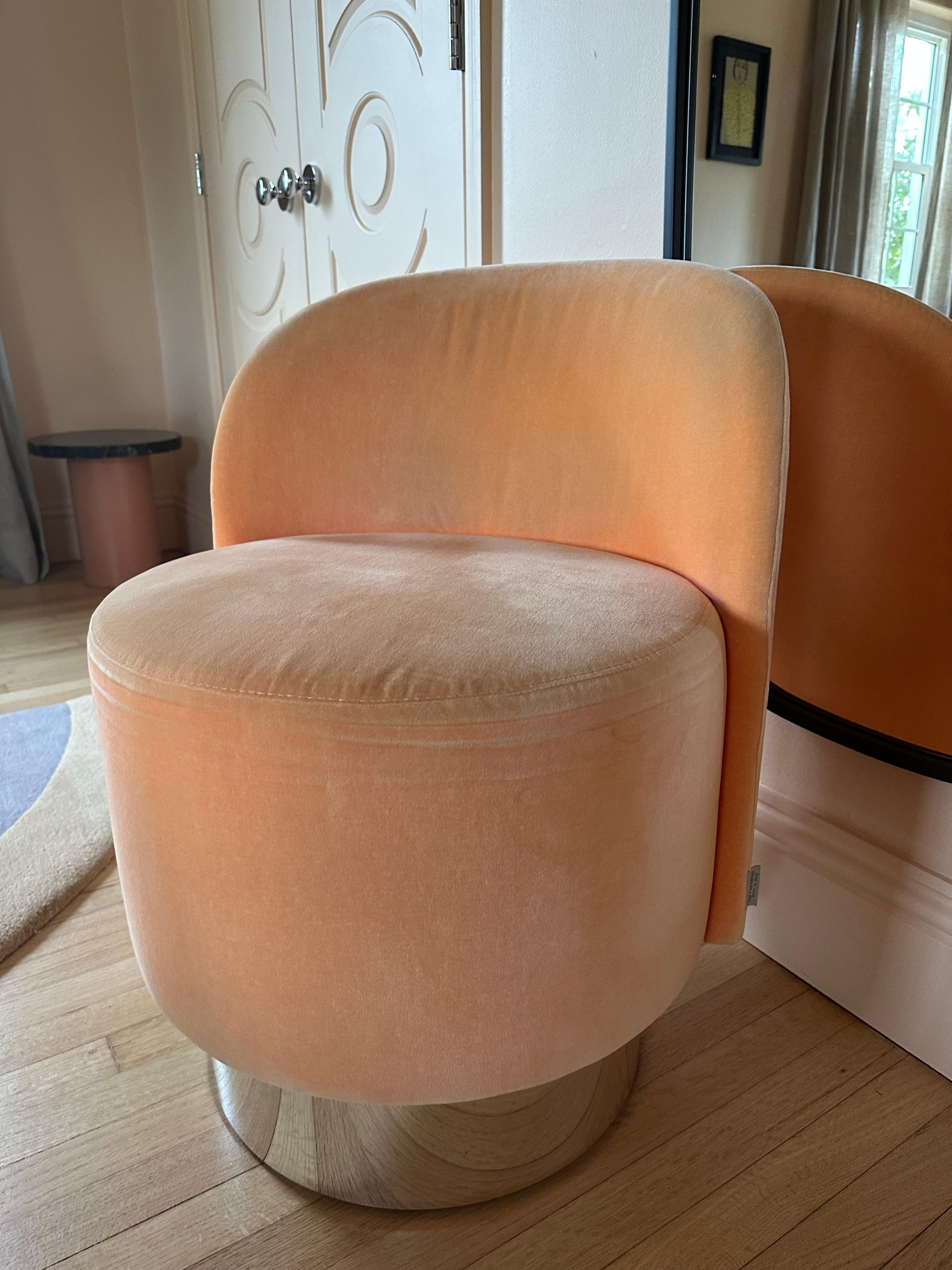 Tacchini Velvet Pastille Chair by Studiopepe in STOCK For Sale 2