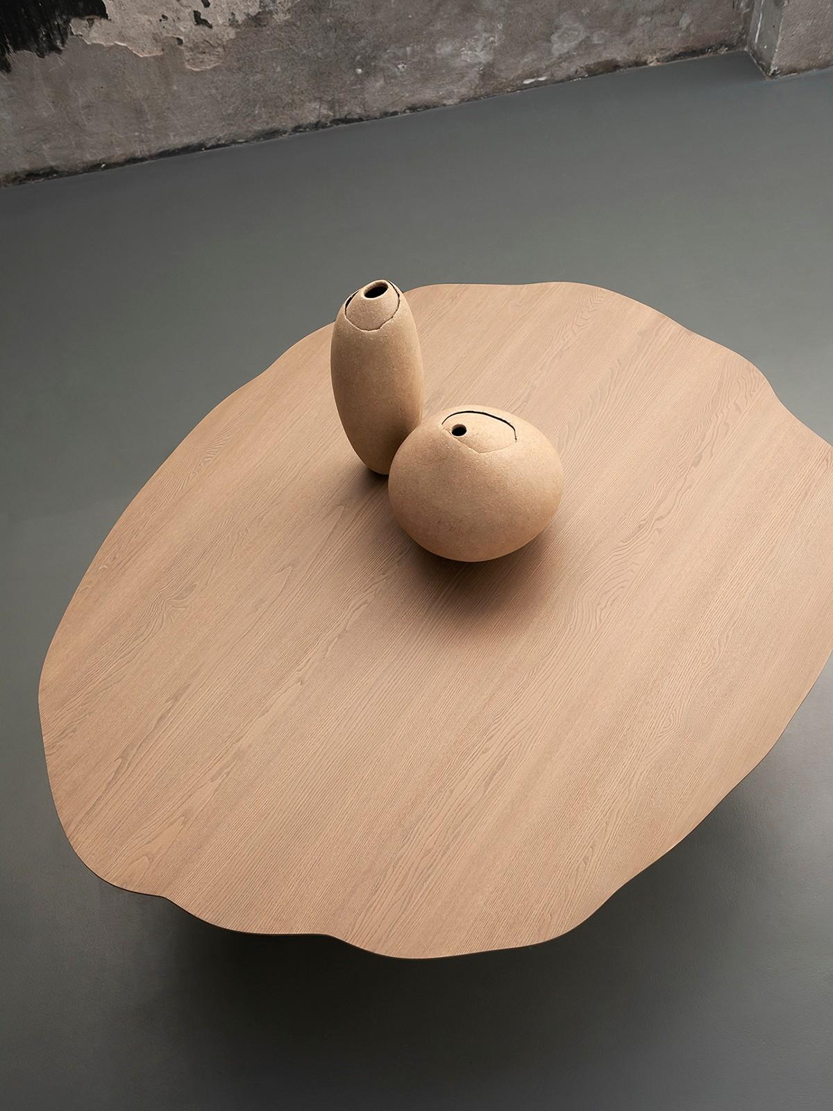 Italian Tacchini Wood Parker Table by Lorenzo Bini For Sale