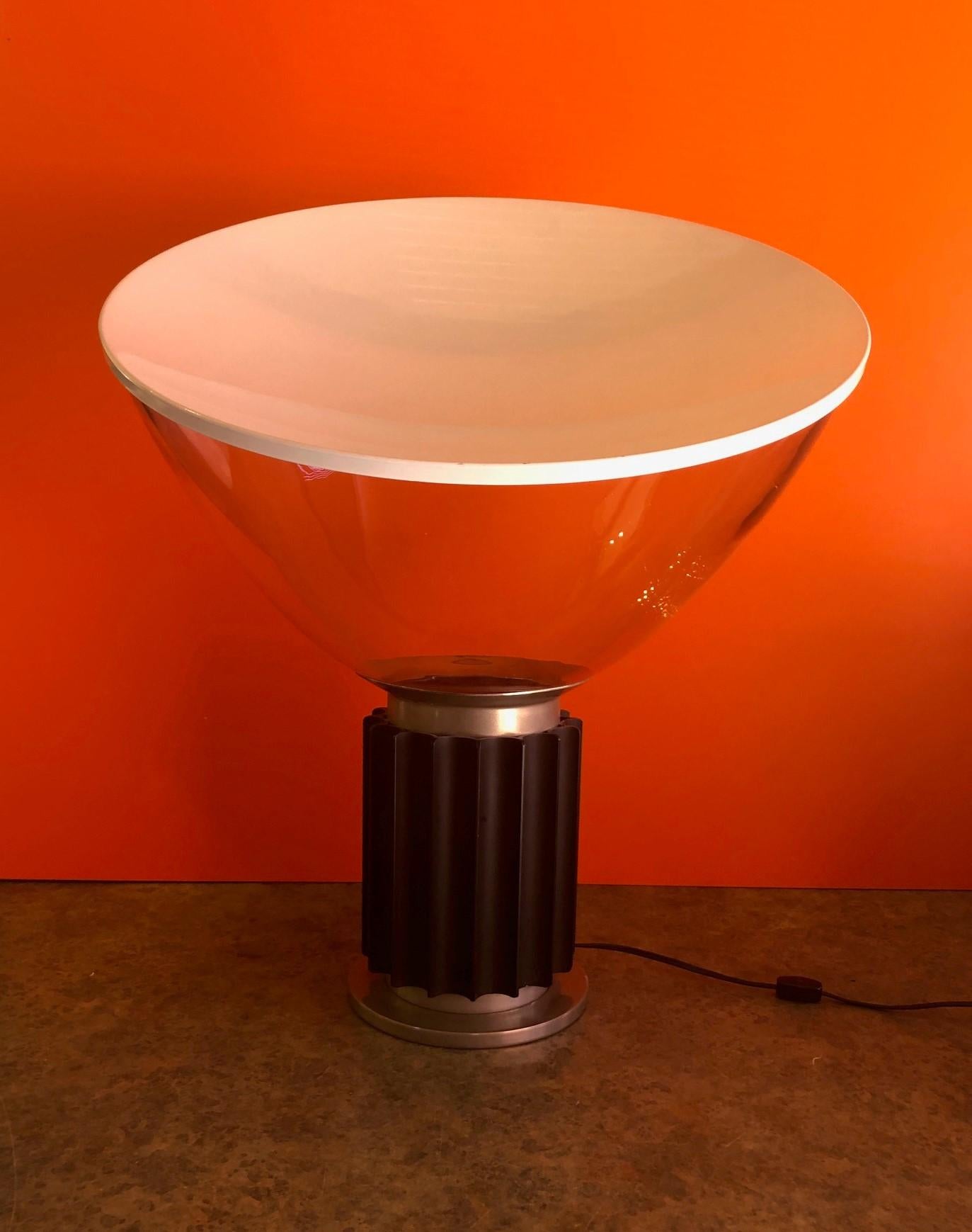 Metal Taccia Table Lamp Designed by Achille Castiglioni for Flos Early Production