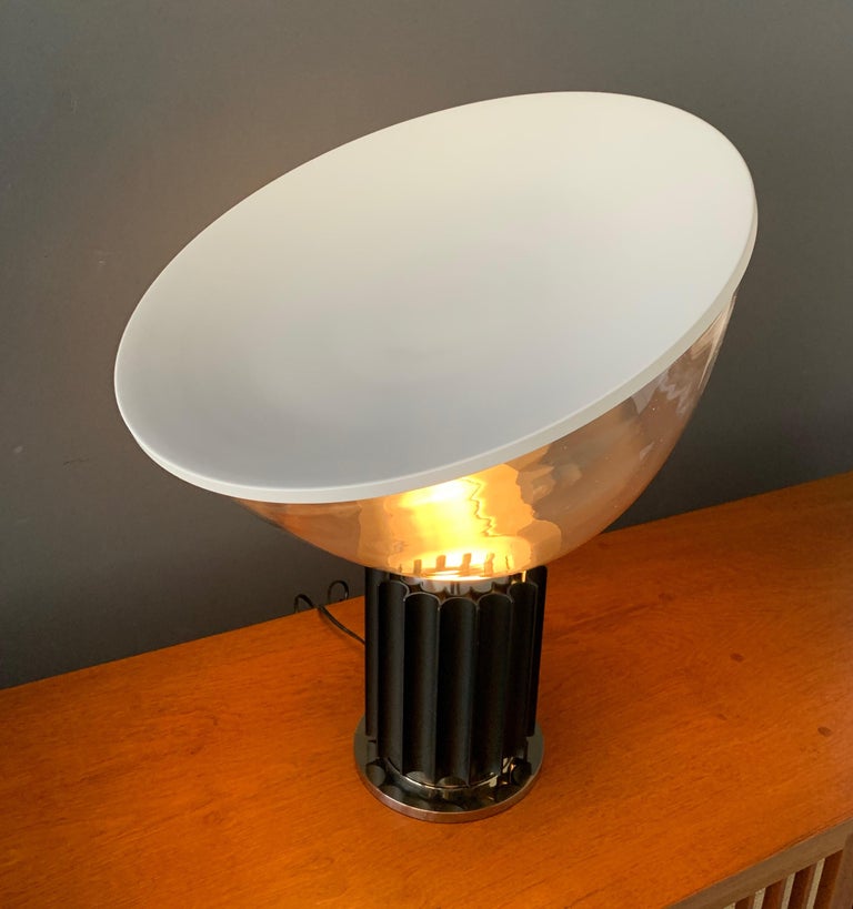 European Taccia Table Lamp Designed by Achille Castiglioni for Flos For Sale