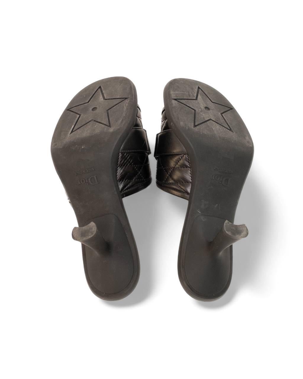 Tacco Dior Mule (R)Evolution Cannage Nero For Sale 6