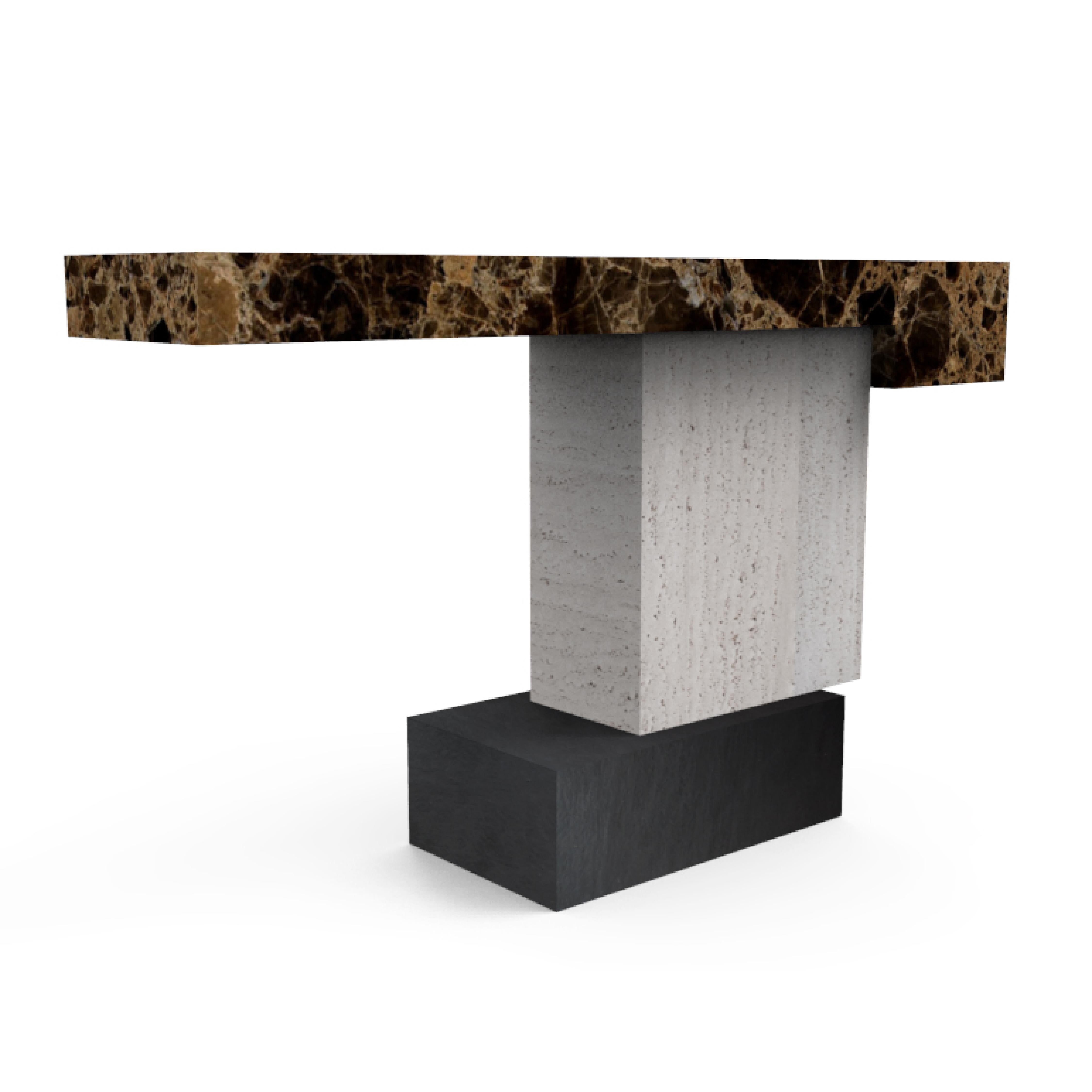 Tacerii Marble Console Table Contemporary Design Joaquín Moll Made In Spain For Sale 5