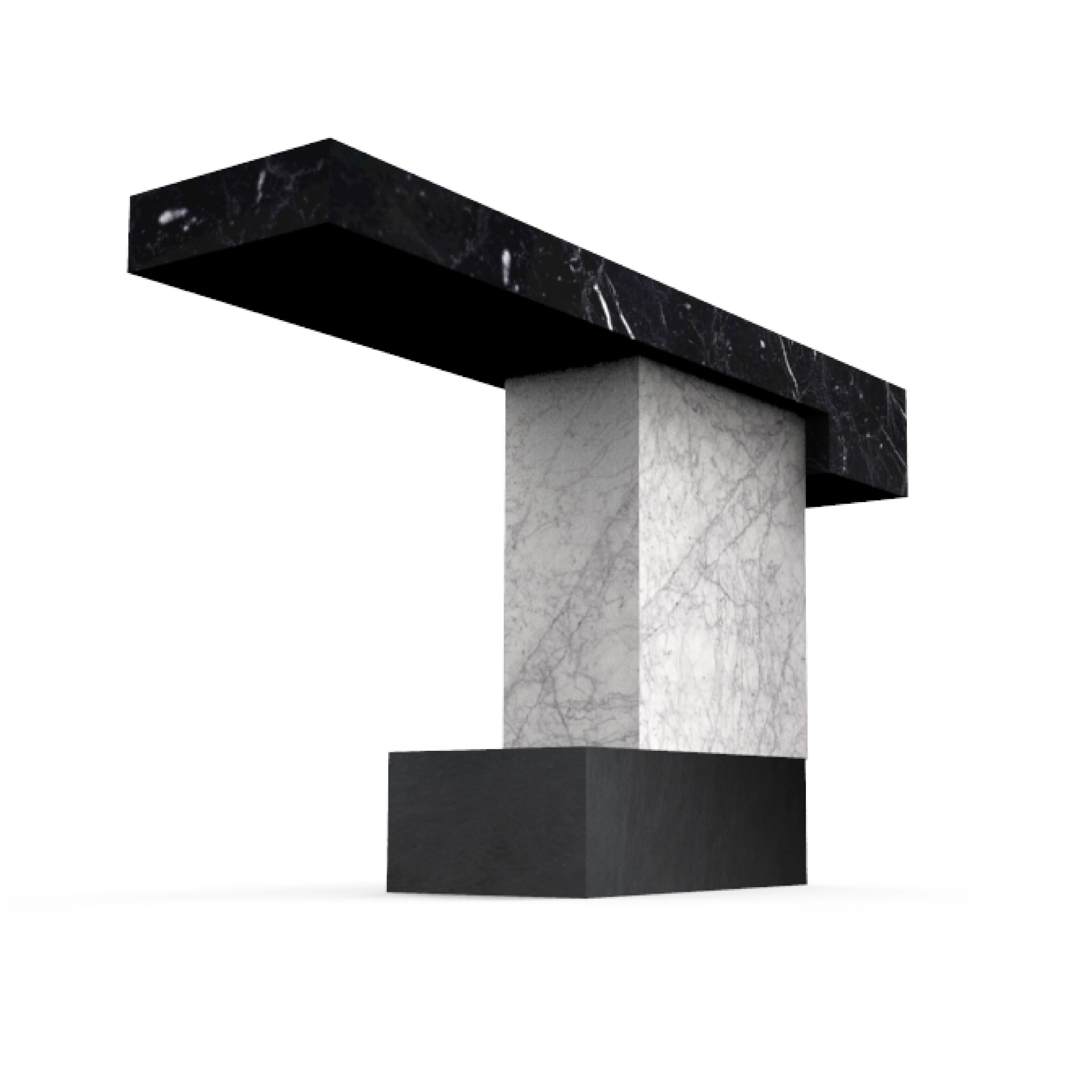 Tacerii Marble Console Table Contemporary Design Joaquín Moll Made In Spain For Sale 8