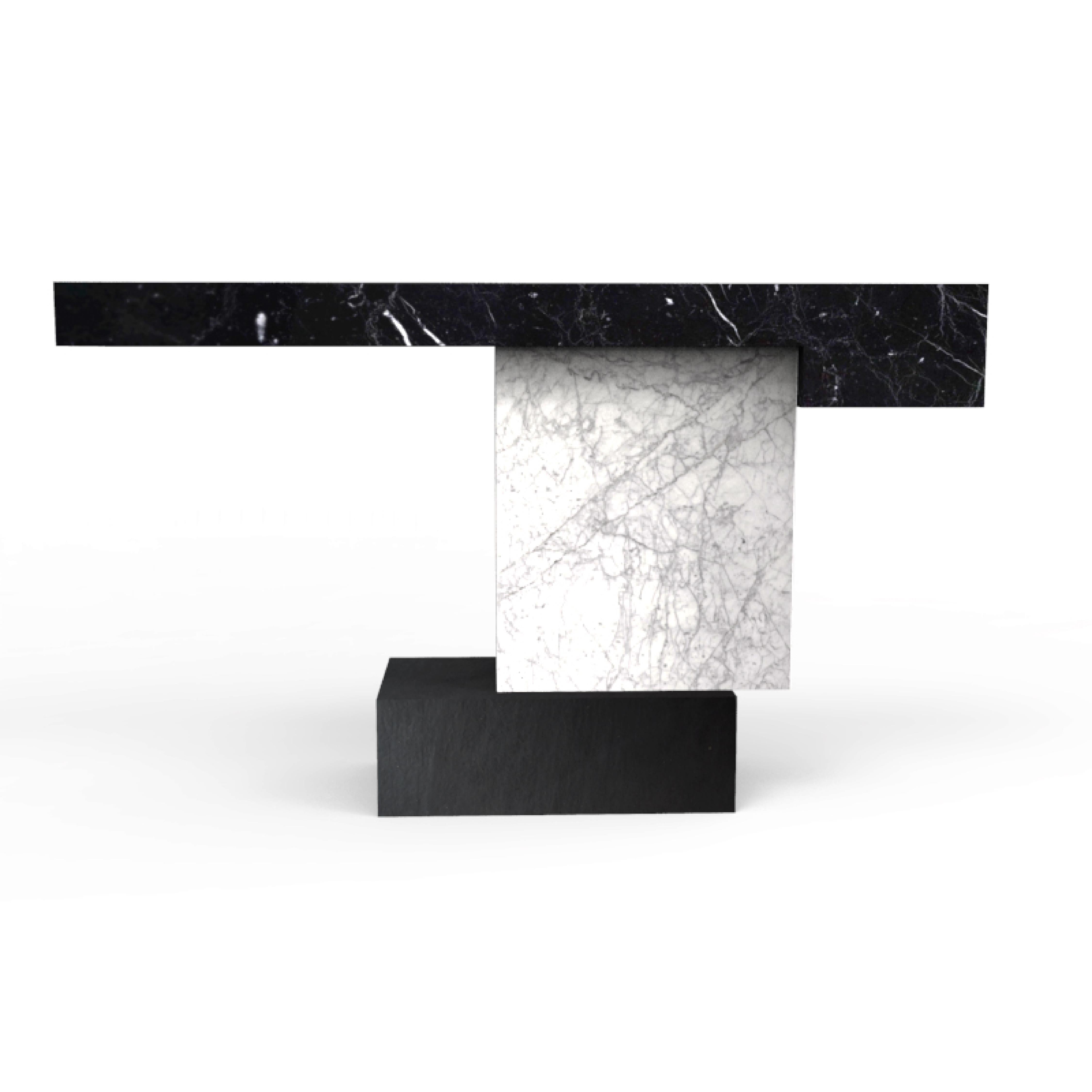 Tacerii Marble Console Table Contemporary Design Joaquín Moll Made In Spain For Sale 9