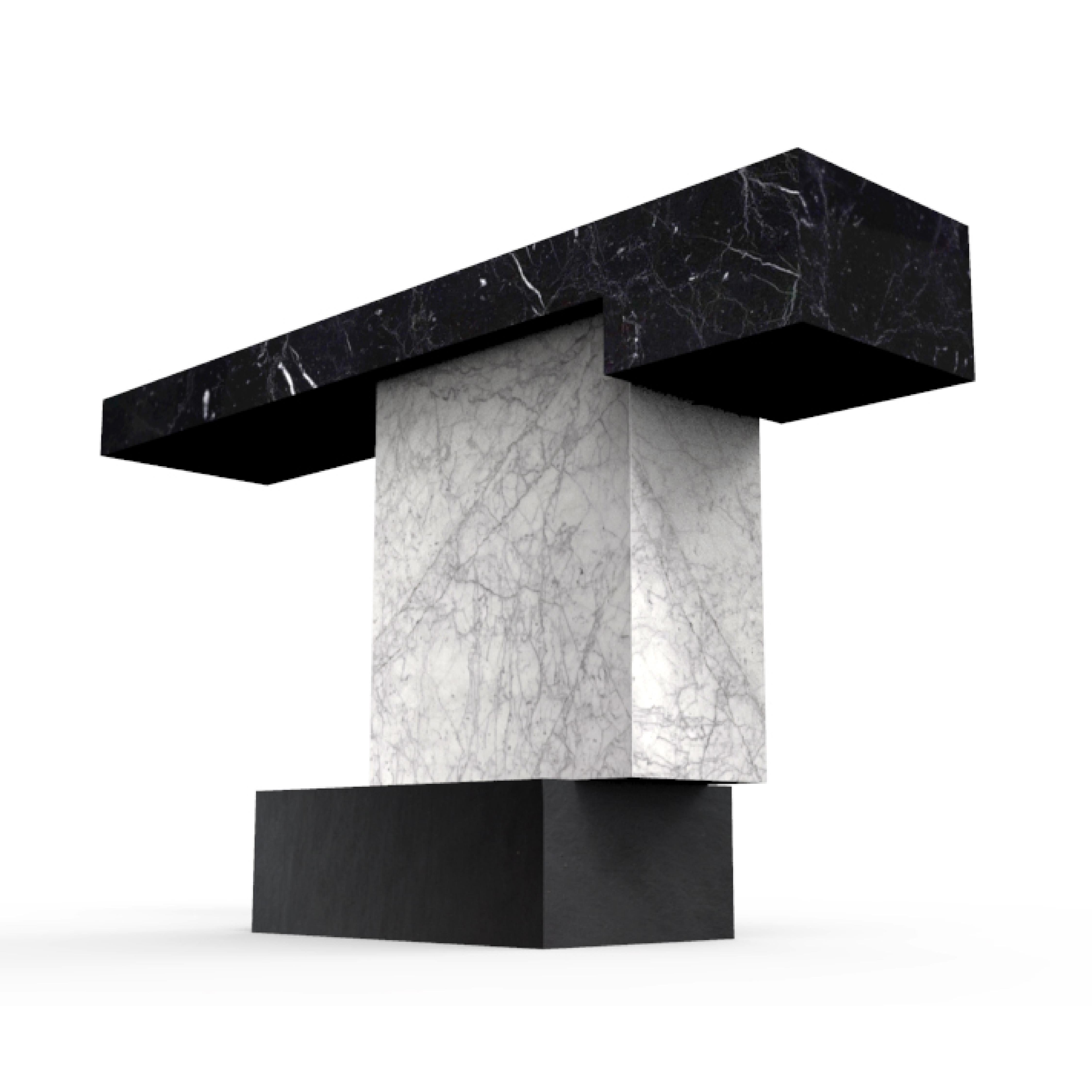 Tacerii Marble Console Table Contemporary Design Joaquín Moll Made In Spain In New Condition For Sale In VALVERDE DEL MAJANO, CL