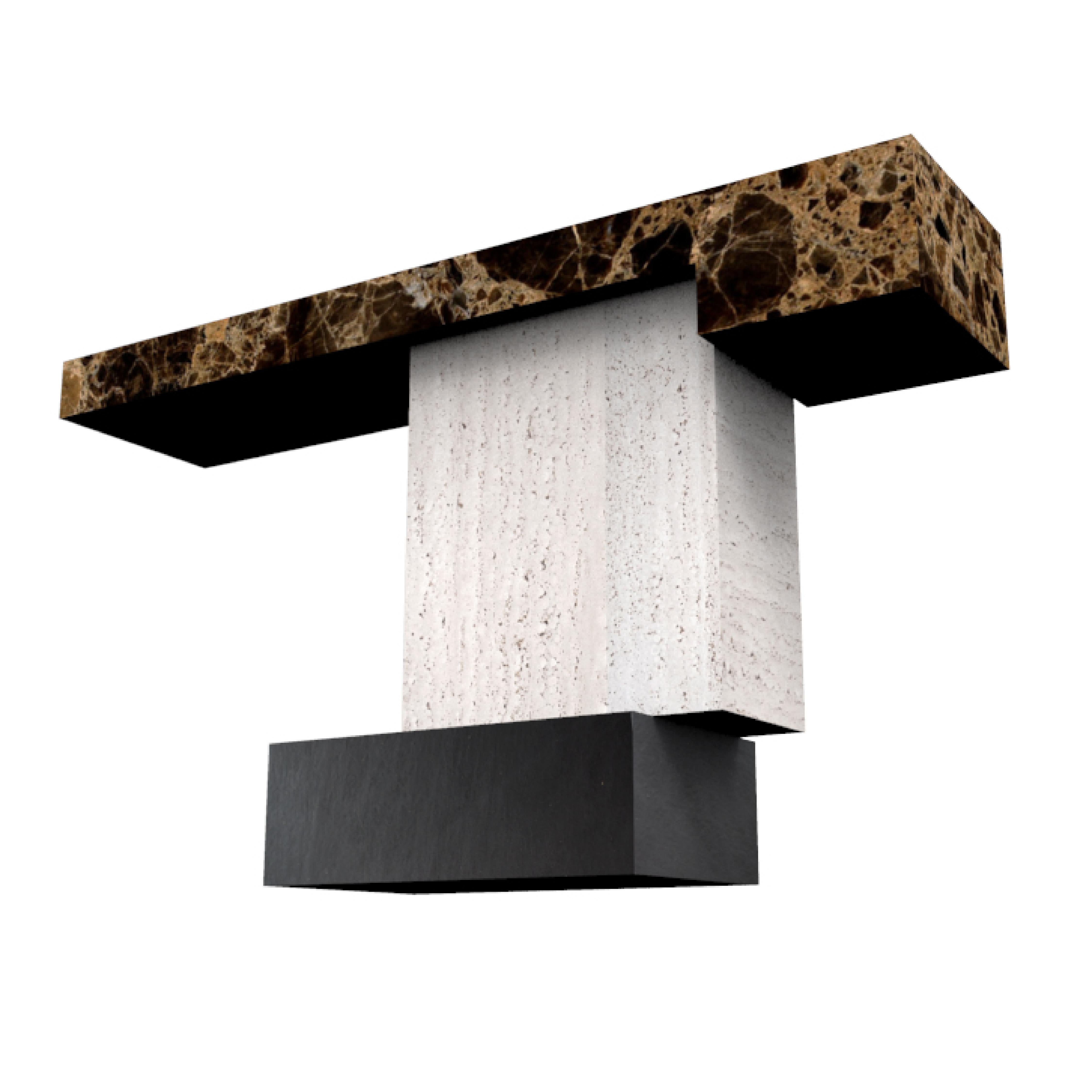 Tacerii Marble Console Table Contemporary Design Joaquín Moll Made In Spain For Sale 1