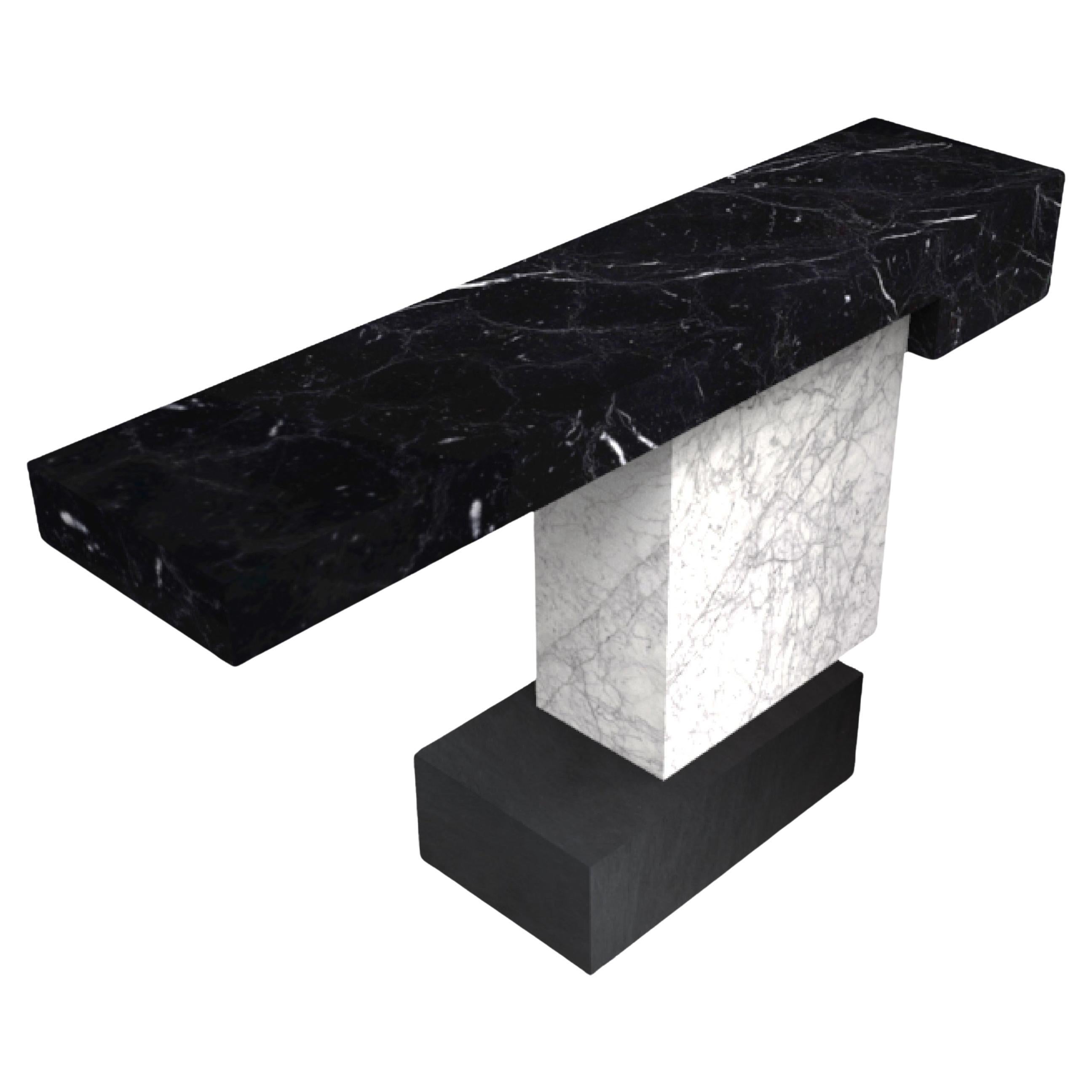 Mesa Consola de Mármol Tacerii Diseño Contemporáneo Joaquín Moll Made In Spain