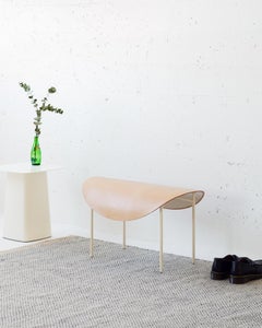 The Tack Bench, Calen Knauf, Brown and Beige, Steel Leather