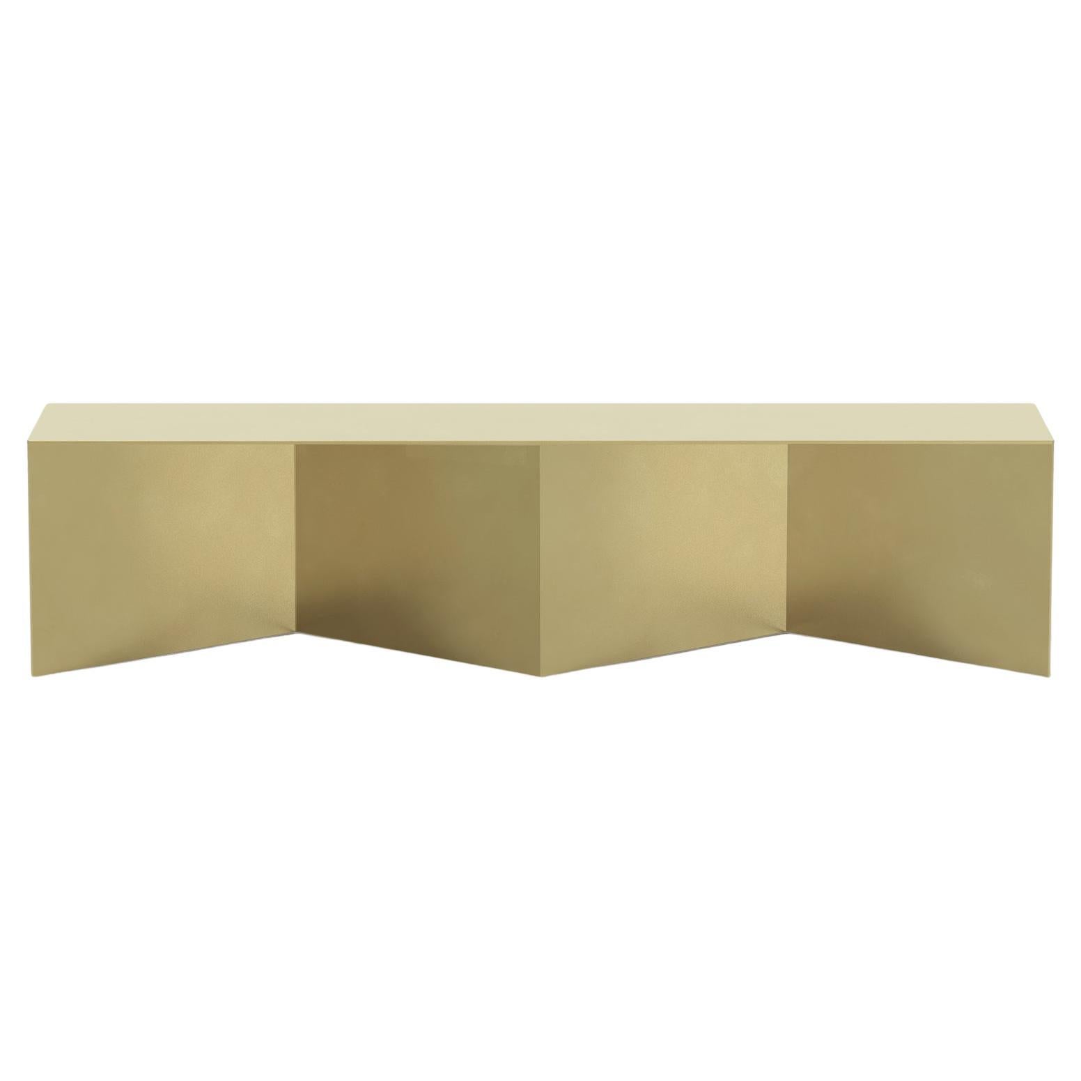 Tack Bench in Brass, Bright Brass