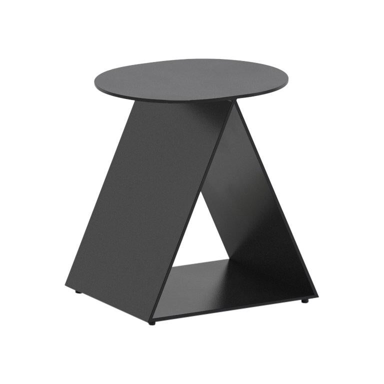 Tack Stool in Brass, Black Brass