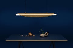 Taco De Luz Grande Hammered Brass Pendant Light by Aristotelis Barakos