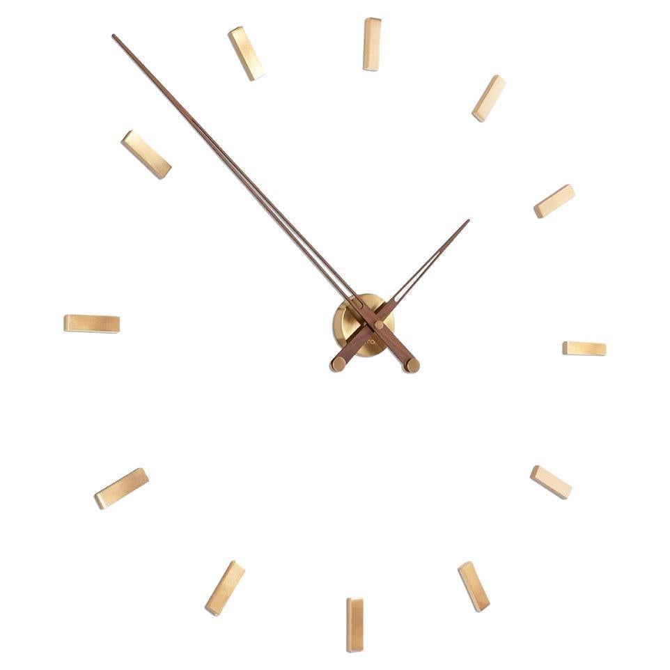 Tacón 12 Gold N Wall Clock For Sale