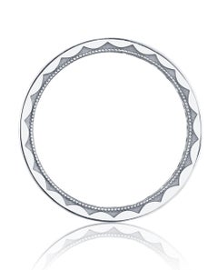 Tacori 108-6WD Men's Crescent Ring in 18K White Gold