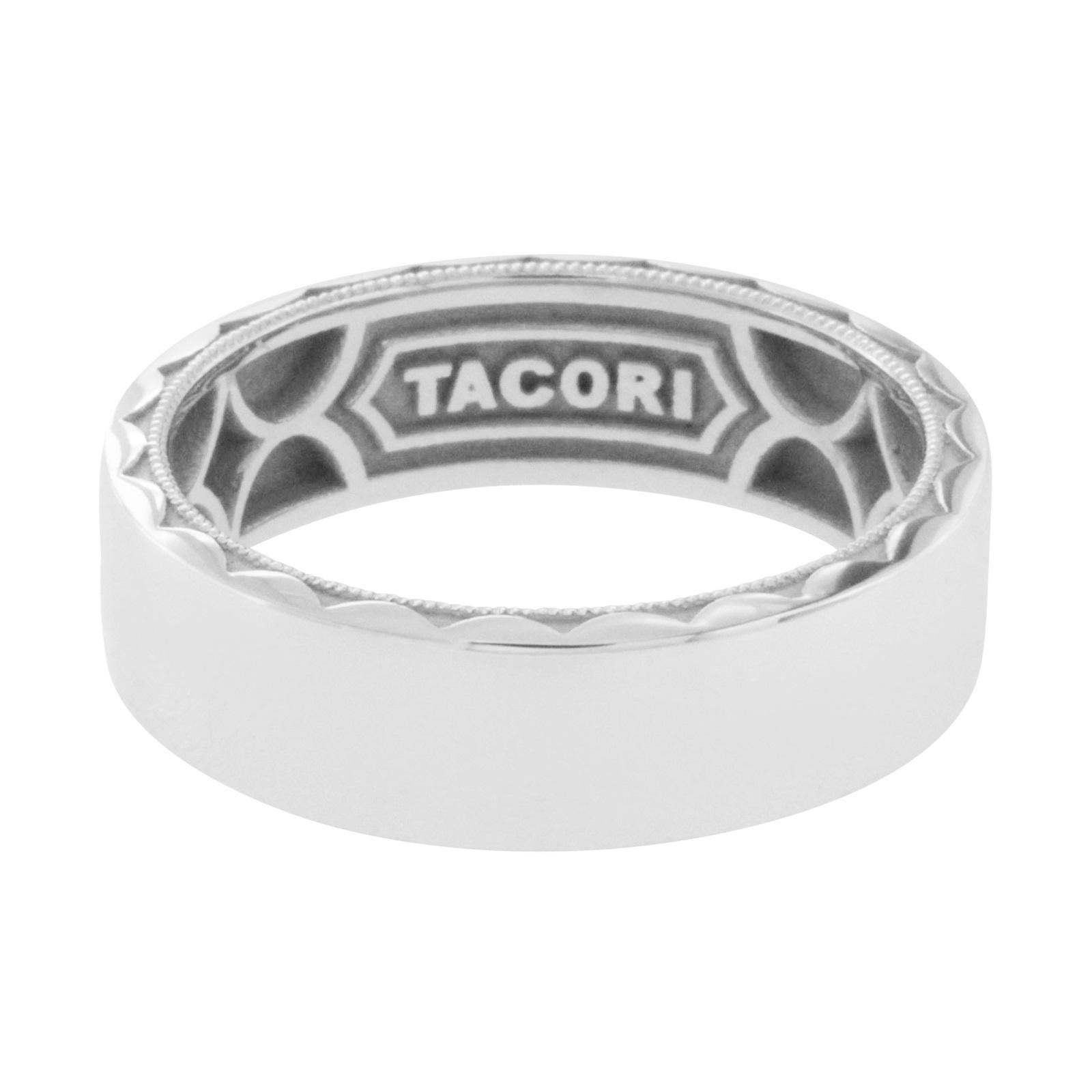 Tacori 18 Karat Gold Sculpted Crescent Men's Wedding Band Ring