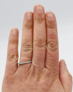 Tacori 18 Karat White Gold Natural Diamond Eternity Band Ring