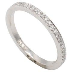 Tacori 18 Karat White Gold Natural Diamond Eternity Band Ring