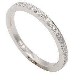 Tacori 18 Karat White Gold Natural Diamond Eternity Band Ring